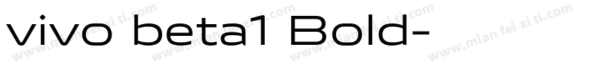 vivo beta1 Bold字体转换